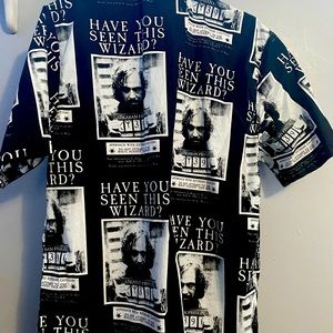 NWOT Cakeworthy Harry Potter Sirius Black button up shirt size L